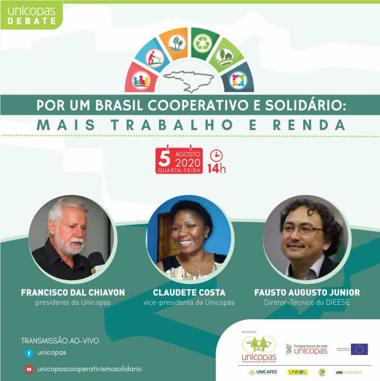 UNICOPAS: Por um Brasil Cooperativo e Solidário – mais trabalho e renda