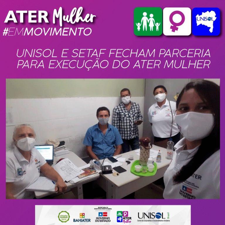 PARCERIA UNISOL E SETAF BAHIA: Execução do Ater Mulher no território Baixo Sul do estado da Bahia