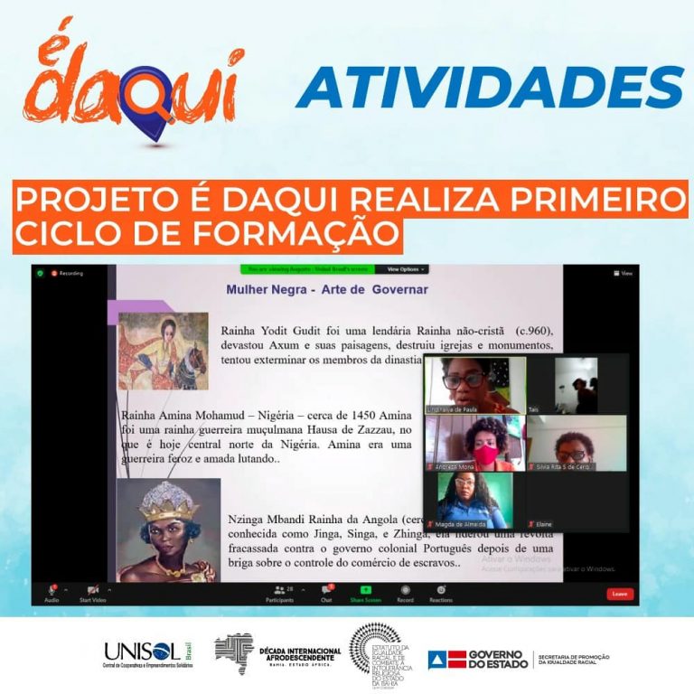 FORMAÇÃO FORTALECE EMPREENDEDORISMO NEGRO NA BAHIA