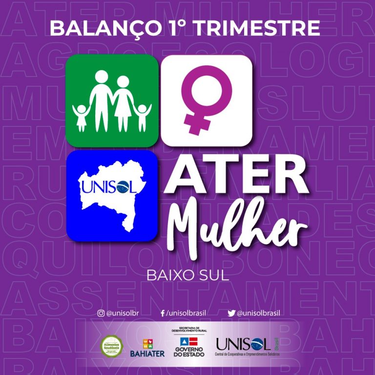Unisol Brasil apresenta primeiro balanço trimestral do PROJETO ATER MULHER