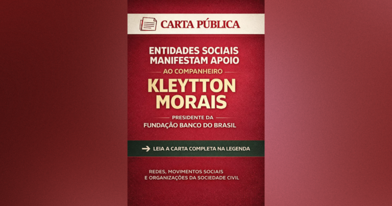 Unisol Brasil e movimentos sociais se posicionam contra exoneração e defendem continuidade de atual gestão na Fundação Banco do Brasil