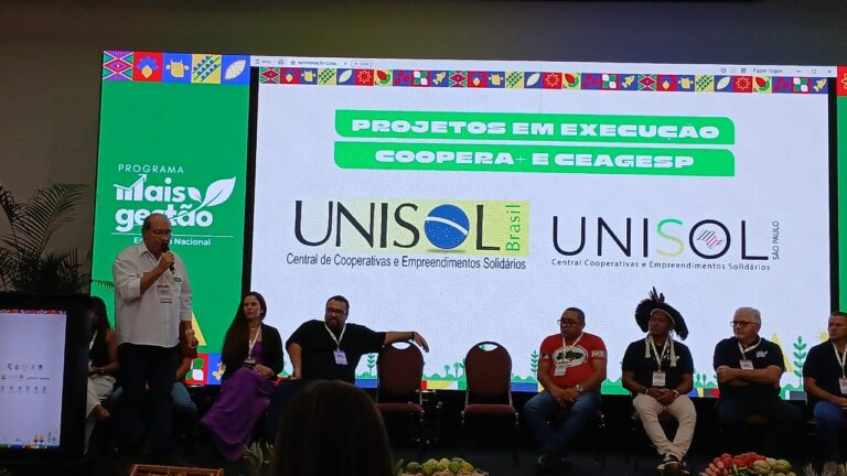 UNISOL Brasil participa de Encontro Nacional do Programa Mais Gestão e reforça papel da economia solidária no desenvolvimento do país